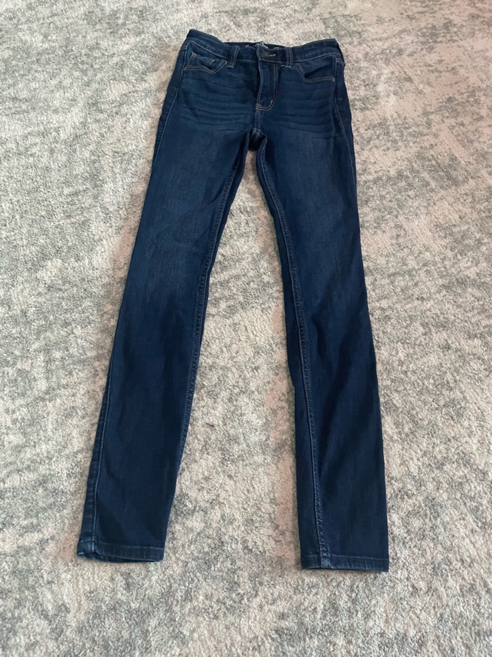 Hollister High-Rise Dark Indigo Skinny Jeans